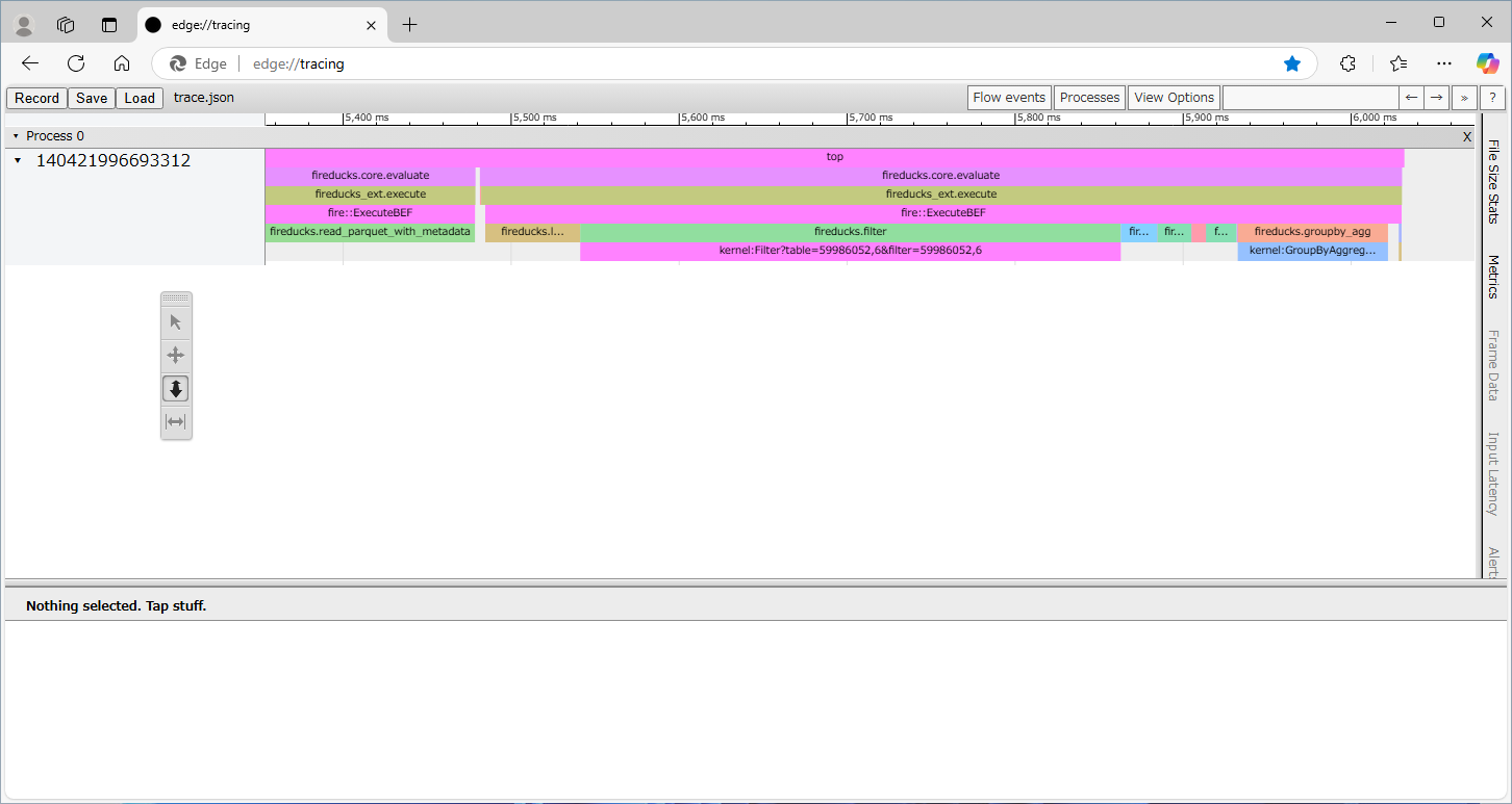 TPCH Q01 Trace Query Detail